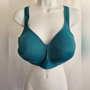Vanity Fair Bra Teal Blue Wirefree Style 71500 Size 40D